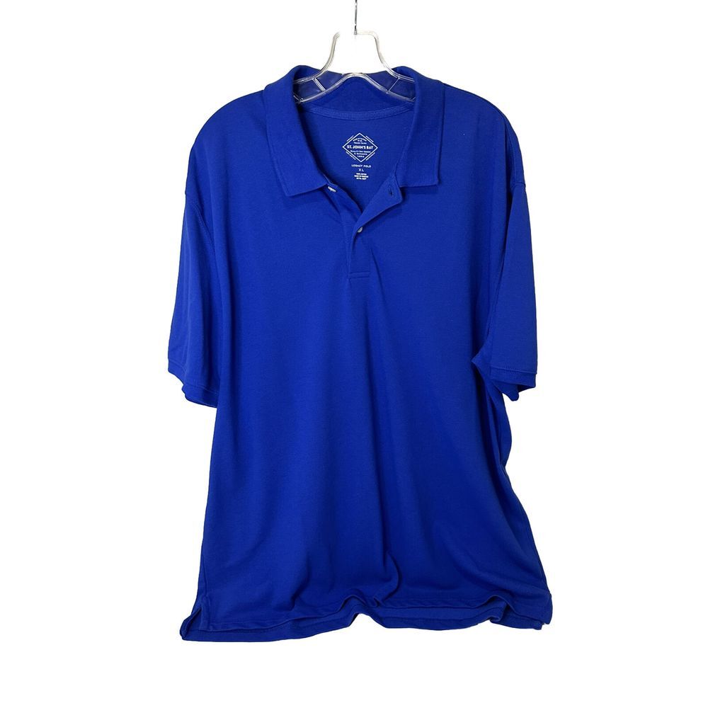 Mens Shirt St John's Bay Legacy Polo Performance Short Sleeve Collared Size XL